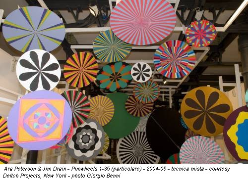 Ara Peterson & Jim Drain - Pimwheels 1-35 (particolare) - 2004-05 - tecnica mista - courtesy Deitch Projects, New York - photo Giorgio Benni