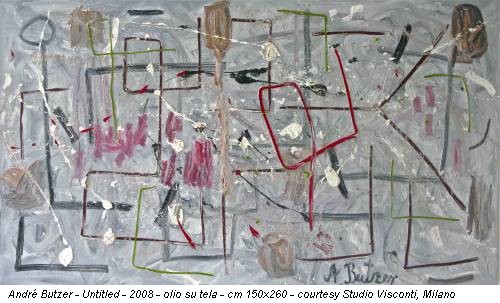 André Butzer - Untitled - 2008 - olio su tela - cm 150x260 - courtesy Studio Visconti, Milano