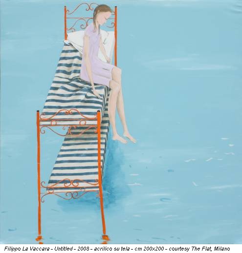 Filippo La Vaccara - Untitled - 2008 - acrilico su tela - cm 200x200 - courtesy The Flat, Milano