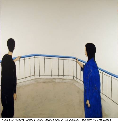 Filippo La Vaccara - Untitled - 2009 - acrilico su tela - cm 200x200 - courtesy The Flat, Milano