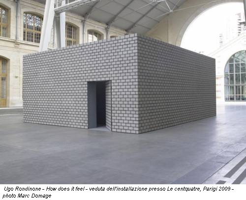 Ugo Rondinone - How does it feel - veduta dell'installazione presso Le centquatre, Parigi 2009 - photo Marc Domage