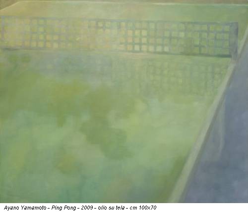 Ayano Yamamoto - Ping Pong - 2009 - olio su tela - cm 100x70