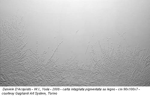 Daniele D’Acquisto - W.I., Yoda - 2008 - carta intagliata pigmentata su legno - cm 90x100x7 - courtesy Gagliardi Art System, Torino