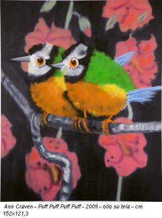 Ann Craven - Puff Puff Puff Puff - 2009 - olio su tela - cm 152x121,3