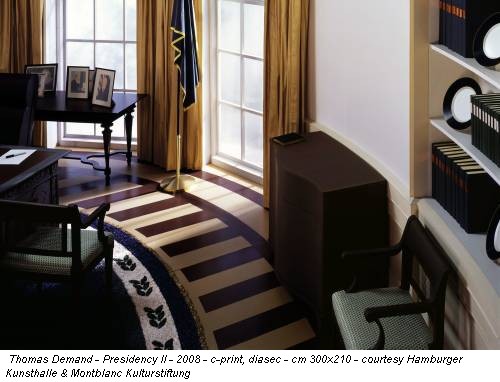 Thomas Demand - Presidency II - 2008 - c-print, diasec - cm 300x210 - courtesy Hamburger Kunsthalle & Montblanc Kulturstiftung