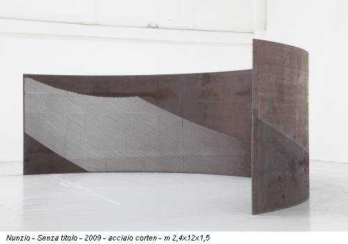 Nunzio - Senza titolo - 2009 - acciaio corten - m 2,4x12x1,5