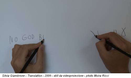 Silvia Giambrone - Translation - 2009 - still da videoproiezione - photo Moira Ricci