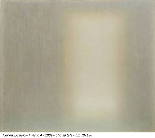Robert Bosisio - Interno 4 - 2009 - olio su tela - cm 70x120