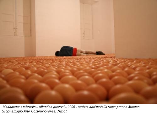 Maddalena Ambrosio - Attention please! - 2009 - veduta dell’installazione presso Mimmo Scognamiglio Arte Contemporanea, Napoli