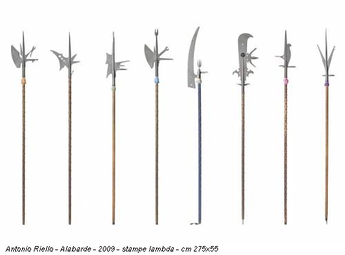 Antonio Riello - Alabarde - 2009 - stampe lambda - cm 275x55