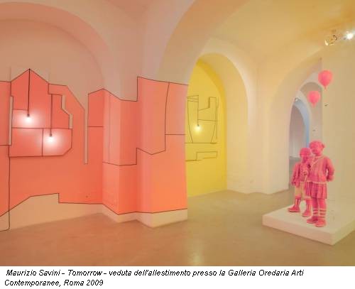 Maurizio Savini - Tomorrow - veduta dell'allestimento presso la Galleria Oredaria Arti Contemporanee, Roma 2009
