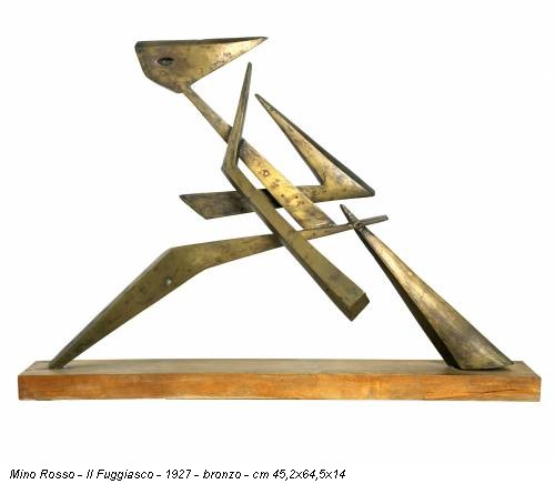 Mino Rosso - Il Fuggiasco - 1927 - bronzo - cm 45,2x64,5x14