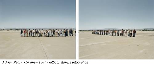 Adrian Paci - The line - 2007 - dittico, stampa fotografica