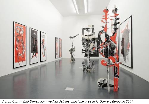 Aaron Curry - Bad Dimension - veduta dell’installazione presso la Gamec, Bergamo 2009