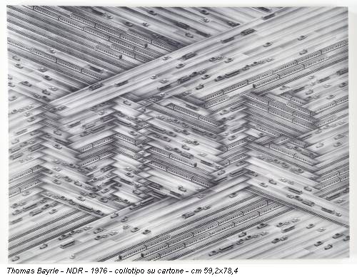 Thomas Bayrle - NDR - 1976 - collotipo su cartone - cm 59,2x78,4