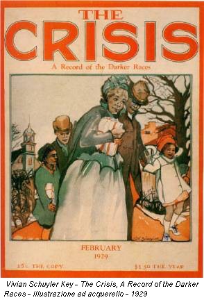 Vivian Schuyler Key - The Crisis, A Record of the Darker Races - illustrazione ad acquerello - 1929