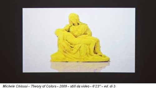 Michele Chiossi - Theory of Colors - 2009 - still da video - 6’23’’ - ed. di 3