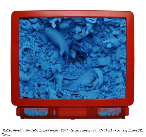 Matteo Peretti - Synthetic Brain-Ferrari - 2007 - tecnica mista - cm 57x51x41 - courtesy EmmeOtto, Roma