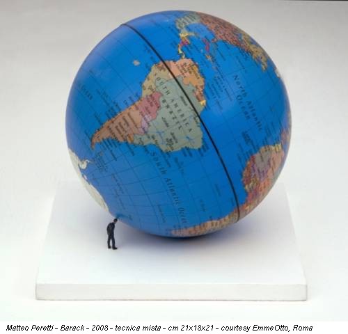 Matteo Peretti - Barack - 2008 - tecnica mista - cm 21x18x21 - courtesy EmmeOtto, Roma