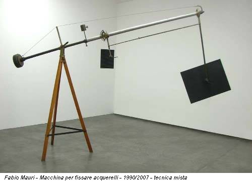 Fabio Mauri - Macchina per fissare acquerelli - 1990/2007 - tecnica mista