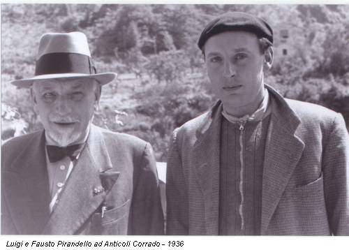 Luigi e Fausto Pirandello ad Anticoli Corrado - 1936