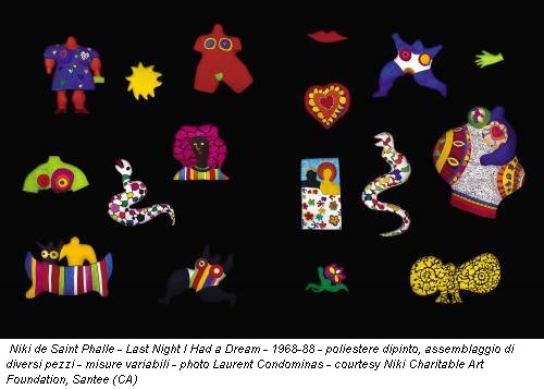 Niki de Saint Phalle - Last Night I Had a Dream - 1968-88 - poliestere dipinto, assemblaggio di diversi pezzi - misure variabili - photo Laurent Condominas - courtesy Niki Charitable Art Foundation, Santee (CA)