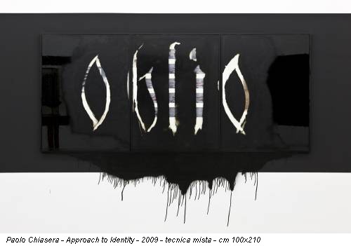 Paolo Chiasera - Approach to Identity - 2009 - tecnica mista - cm 100x210