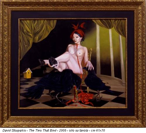 David Stoupakis - The Ties That Bind - 2008 - olio su tavola - cm 61x70