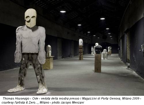 Thomas Houseago - Ode - veduta della mostra presso i Magazzini di Porta Genova, Milano 2009 - courtesy l'artista & Zero..., Milano - photo Jacopo Menzani