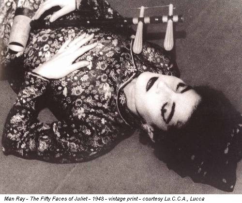 Man Ray - The Fifty Faces of Juliet - 1948 - vintage print - courtesy Lu.C.C.A., Lucca