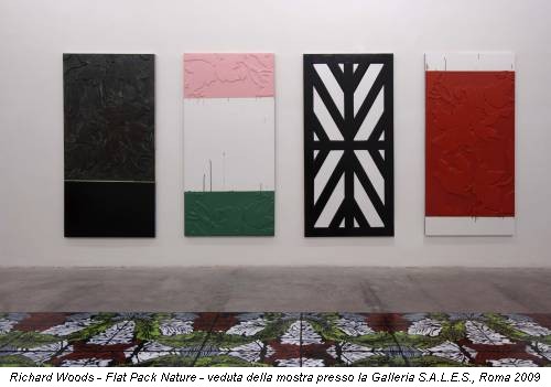 Richard Woods - Flat Pack Nature - veduta della mostra presso la Galleria S.A.L.E.S., Roma 2009