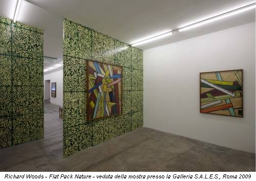 Richard Woods - Flat Pack Nature - veduta della mostra presso la Galleria S.A.L.E.S., Roma 2009
