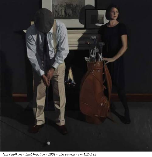 Iain Faulkner - Last Practice - 2009 - olio su tela - cm 122x122