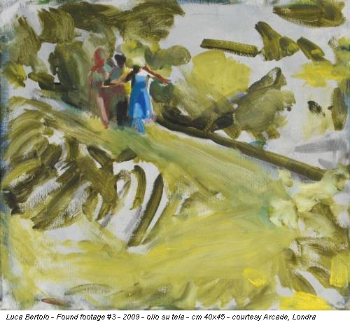 Luca Bertolo - Found footage #3 - 2009 - olio su tela - cm 40x45 - courtesy Arcade, Londra