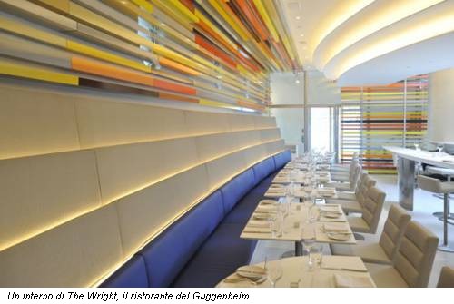 Un interno di The Wright, il ristorante del Guggenheim