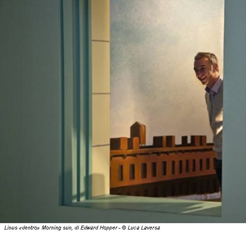 Linus «dentro» Morning sun, di Edward Hopper - © Luca Laversa