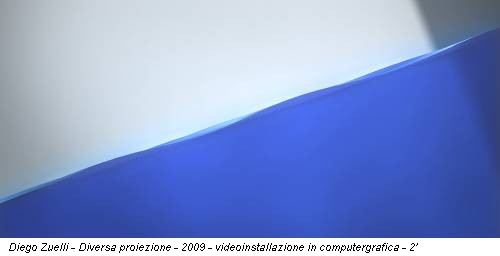 Diego Zuelli - Diversa proiezione - 2009 - videoinstallazione in computergrafica - 2'