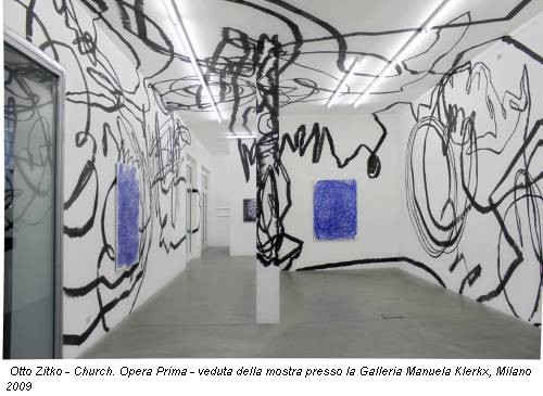 Otto Zitko - Church. Opera Prima - veduta della mostra presso la Galleria Manuela Klerkx, Milano 2009