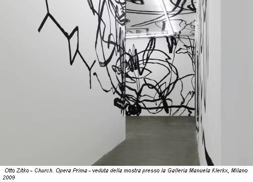 Otto Zitko - Church. Opera Prima - veduta della mostra presso la Galleria Manuela Klerkx, Milano 2009