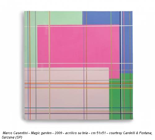 Marco Casentini - Magic garden - 2009 - acrilico su tela - cm 51x51 - courtesy Cardelli & Fontana, Sarzana (SP)