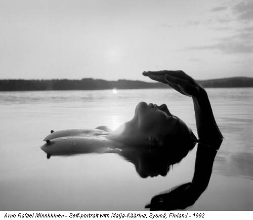 Arno Rafael Minnkkinen - Self-portrait with Maija-Käärina, Sysmä, Finland - 1992