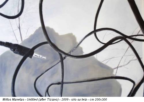 Miltos Manetas - Untitled (after Tiziano) - 2009 - olio su tela - cm 200x300