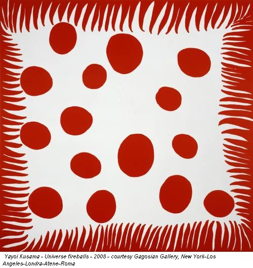 Yayoi Kusama - Universe fireballs - 2008 - courtesy Gagosian Gallery, New York-Los Angeles-Londra-Atene-Roma