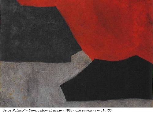 Serge Poliakoff - Composition abstraite - 1960 - olio su tela - cm 81x100