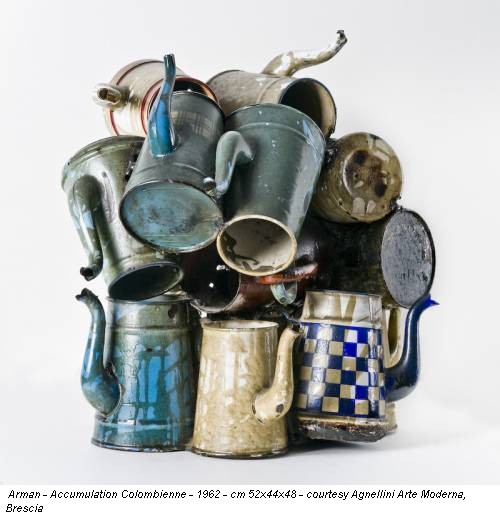 Arman - Accumulation Colombienne - 1962 - cm 52x44x48 - courtesy Agnellini Arte Moderna, Brescia