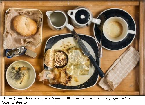 Daniel Spoerri - Variant d’un petit dejeneur - 1965 - tecnica mista - courtesy Agnellini Arte Moderna, Brescia