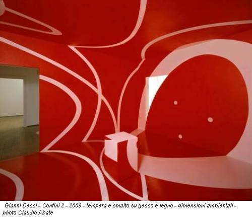 Gianni Dessì - Confini 2 - 2009 - tempera e smalto su gesso e legno - dimensioni ambientali - photo Claudio Abate