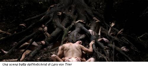 Una scena tratta dall'Antichrist di Lars von Trier