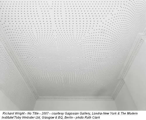 Richard Wright - No Title - 2007 - courtesy Gagosian Gallery, Londra-New York & The Modern Institute/Toby Webster Ltd, Glasgow & BQ, Berlin - photo Ruth Clark