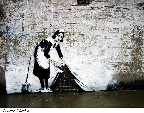 Un'opera di Banksy